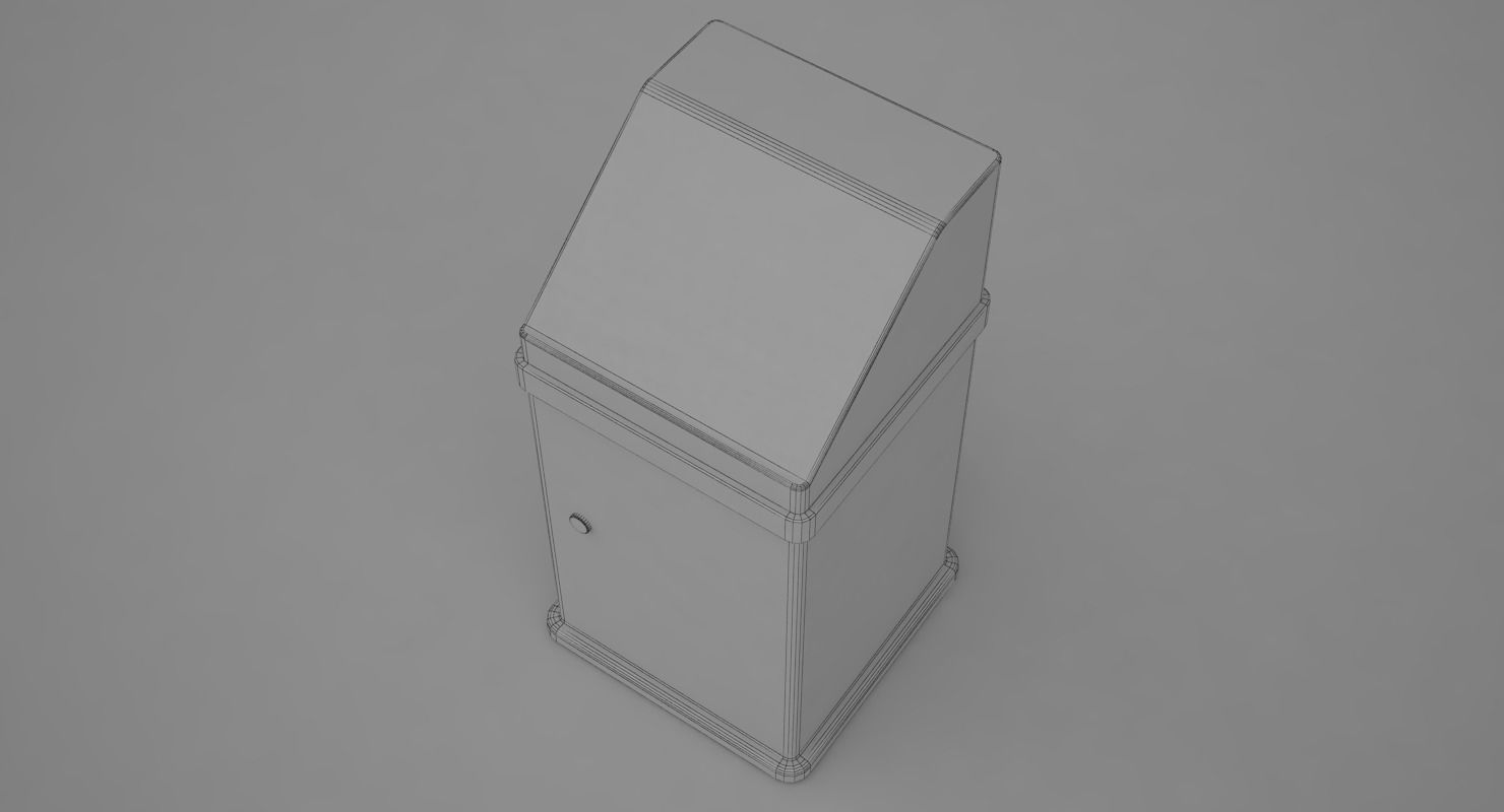 Garbage Can 3D model_7