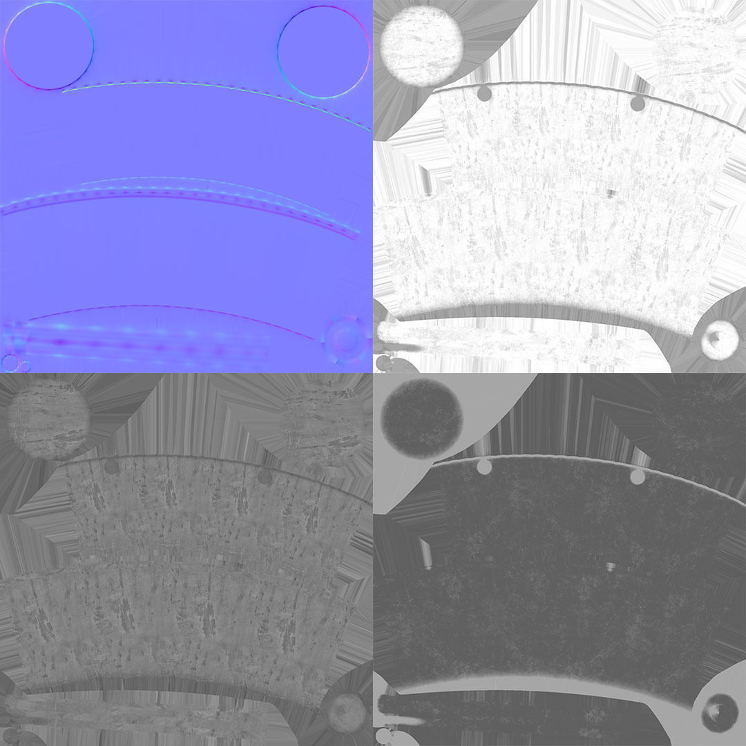 Metal Bucket - PBR Game Ready Low-poly 3D model_8