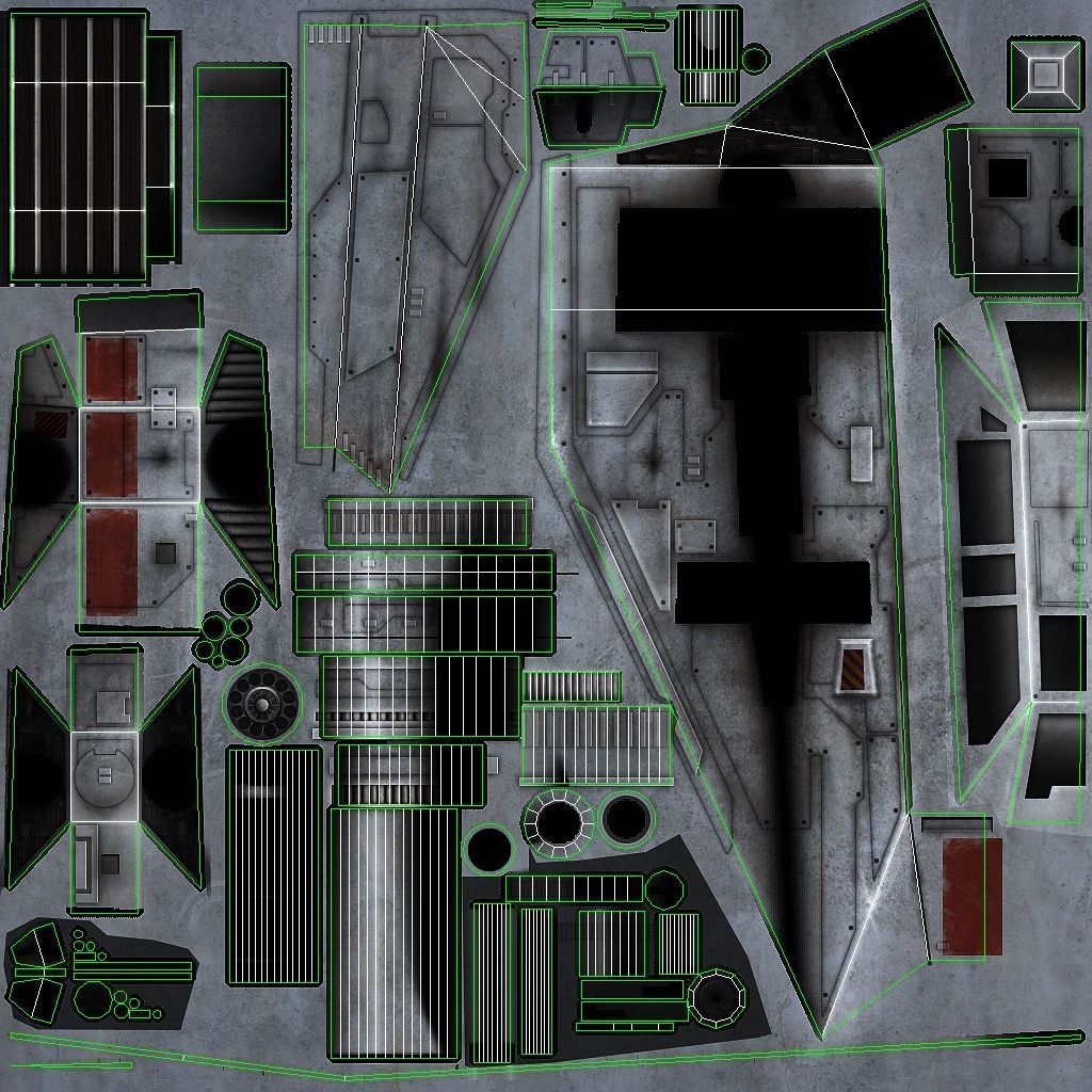 Rebel Snow Speeder Low-poly 3D model_7