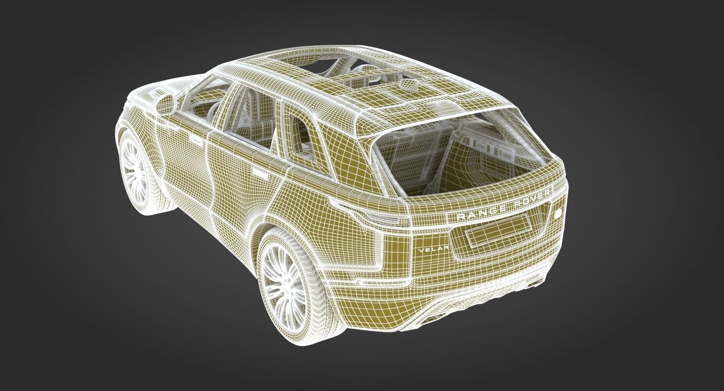 2018 Land Rover Range Rover Velar Fuji White 3D model_30