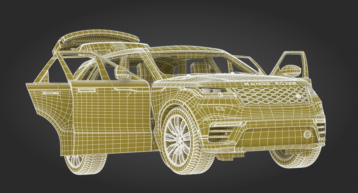 2018 Land Rover Range Rover Velar Fuji White 3D model_37