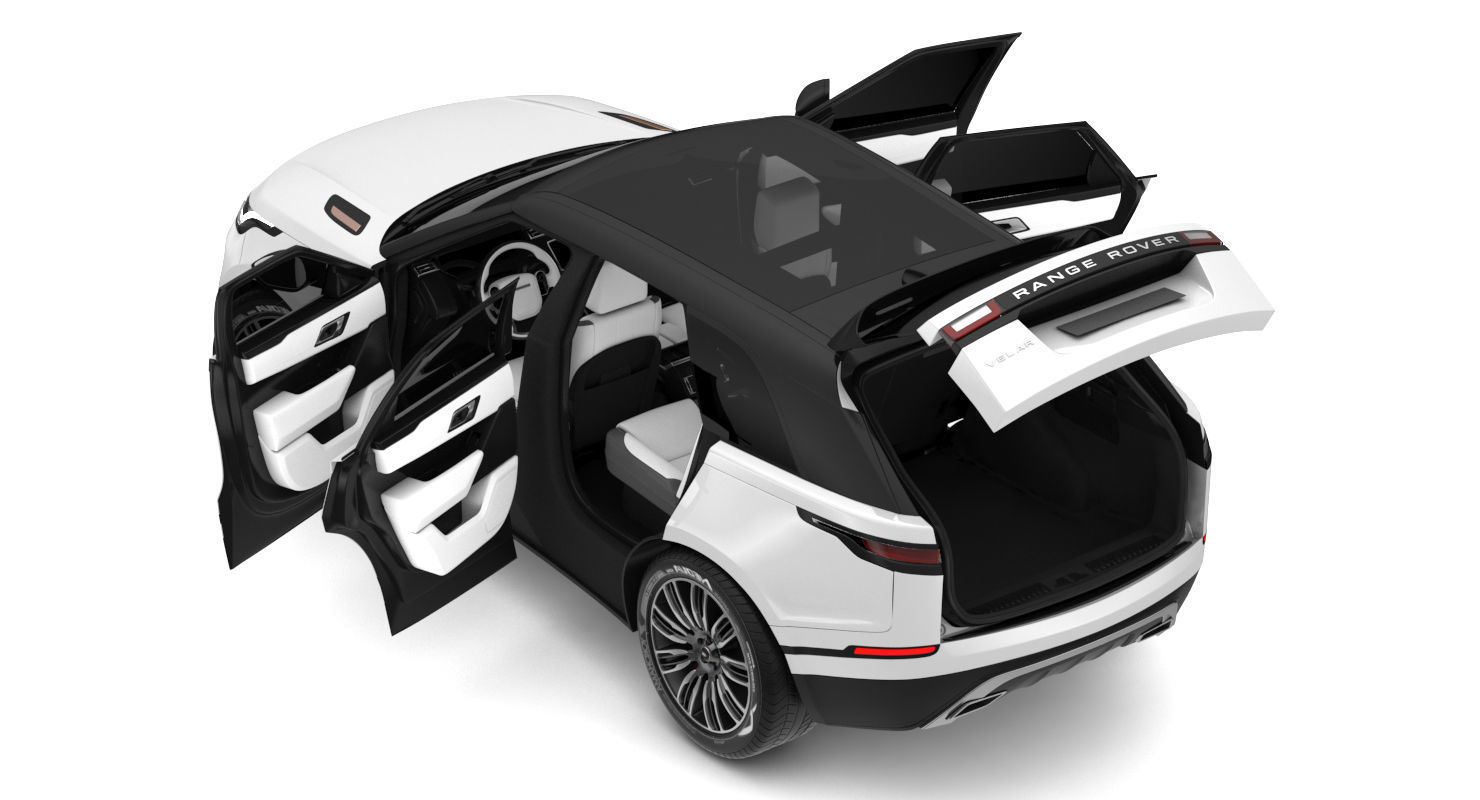 2018 Land Rover Range Rover Velar Fuji White 3D model_16