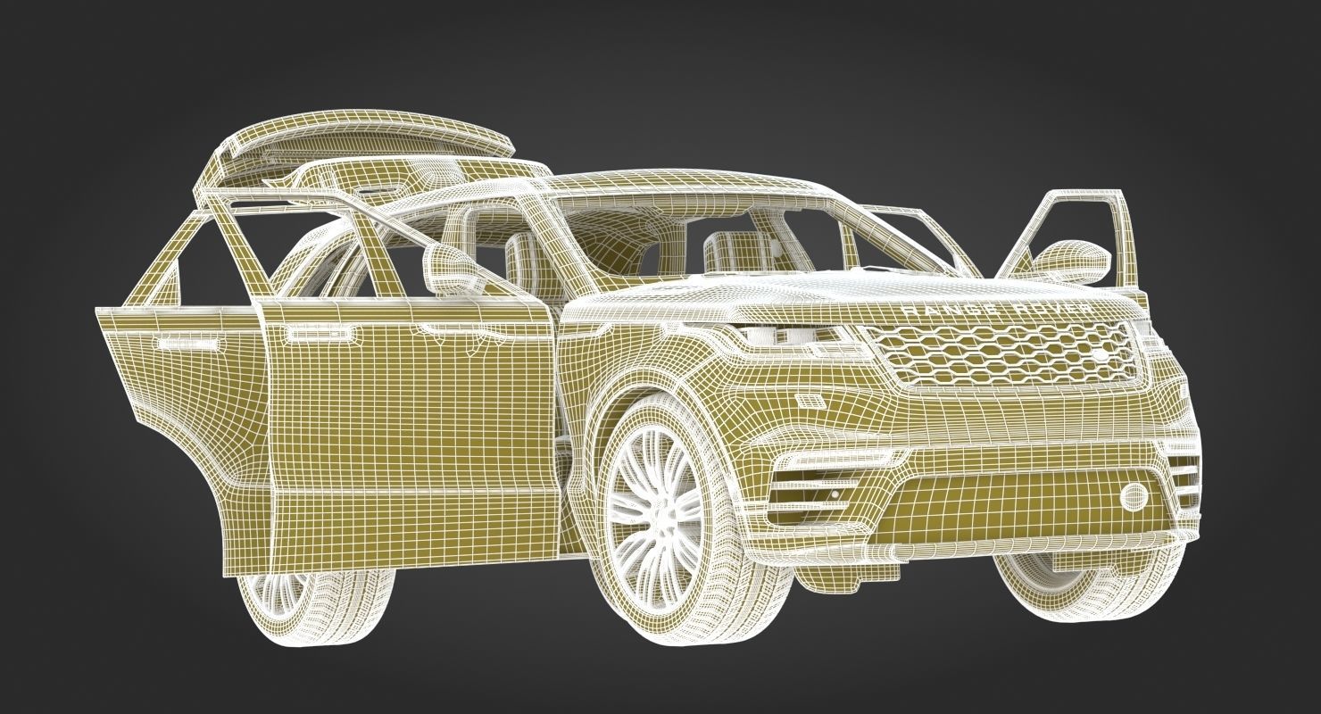 2018 Land Rover Range Rover Velar Fuji White 3D model_38