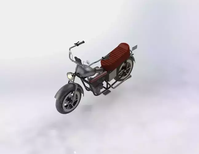 caffee-racer motorcycle 3D model