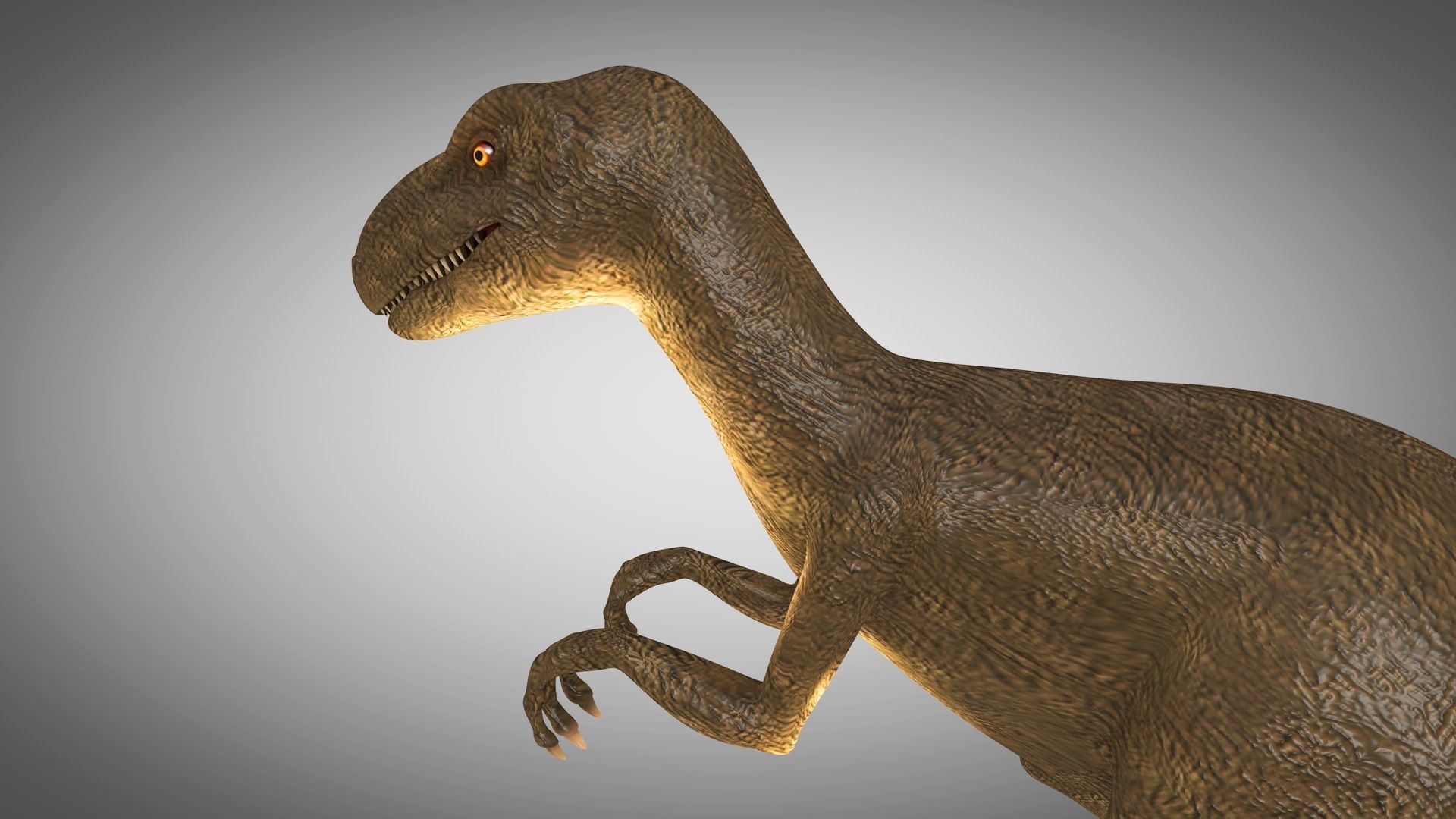 Dinosaur Rigged Low-poly 3D model_4