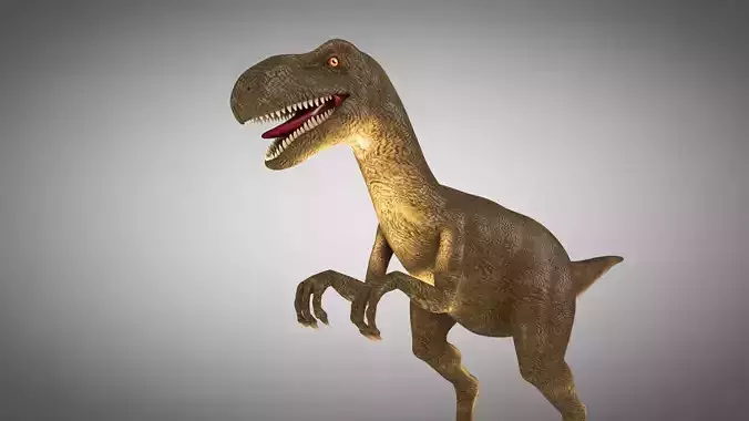 Dinosaur Rigged Low-poly 3D model