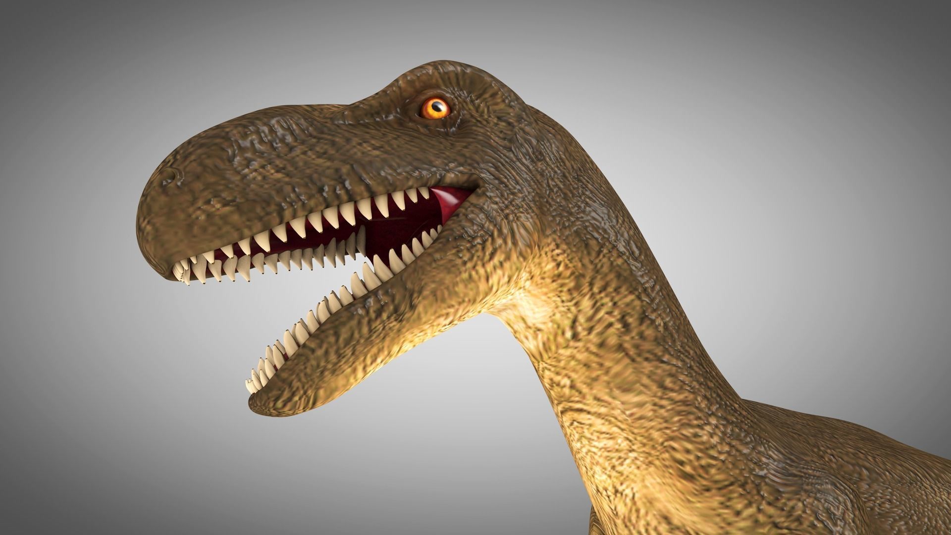 Dinosaur Rigged Low-poly 3D model_5
