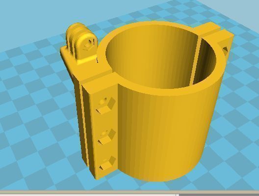 GoPRO Mound for Bike Motorbike Shock Damper Mount 3D print model_2