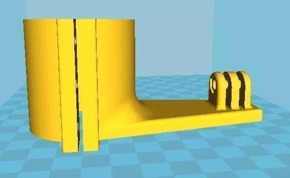 GoPRO Mound for Bike Motorbike Shock Damper Mount 3D print model_0