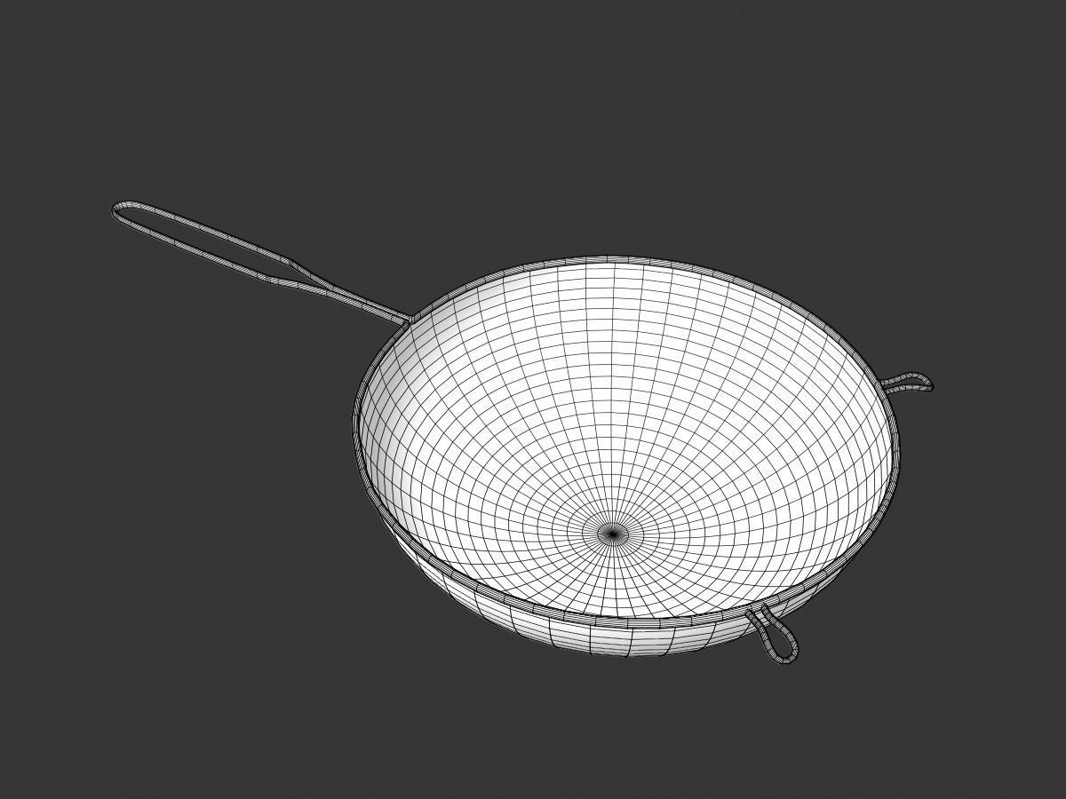 Strainer metal 3D model_3