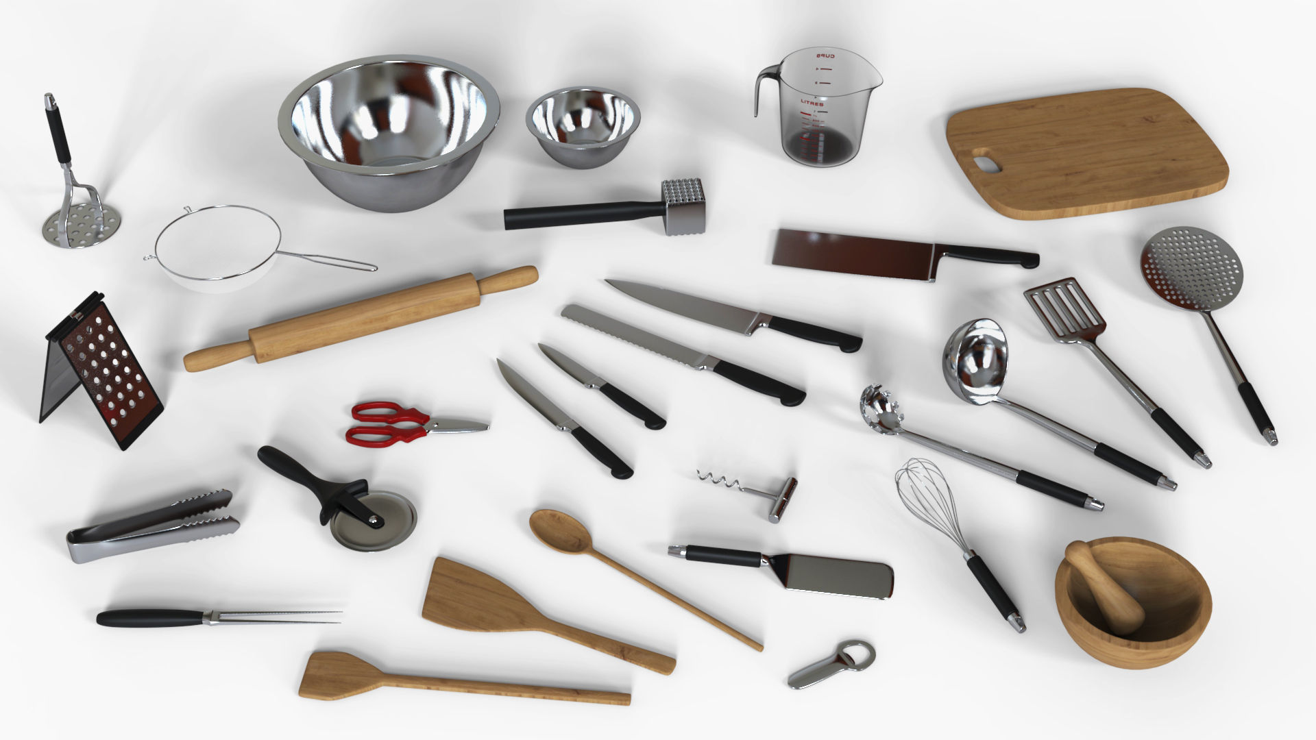 Turner spatula 3D model_5