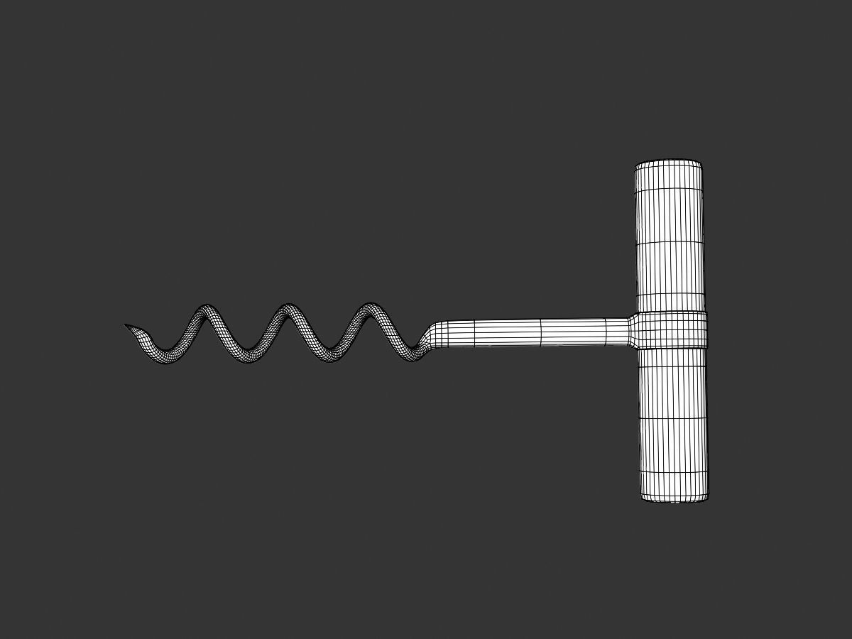 Wine Opener 3D model_3