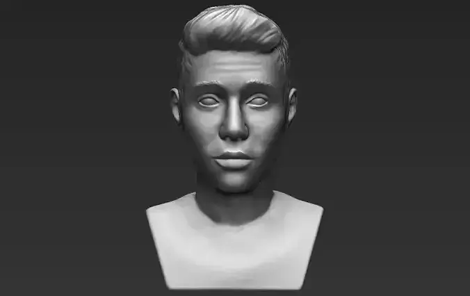Justin Bieber bust 3D printing ready stl obj formats
