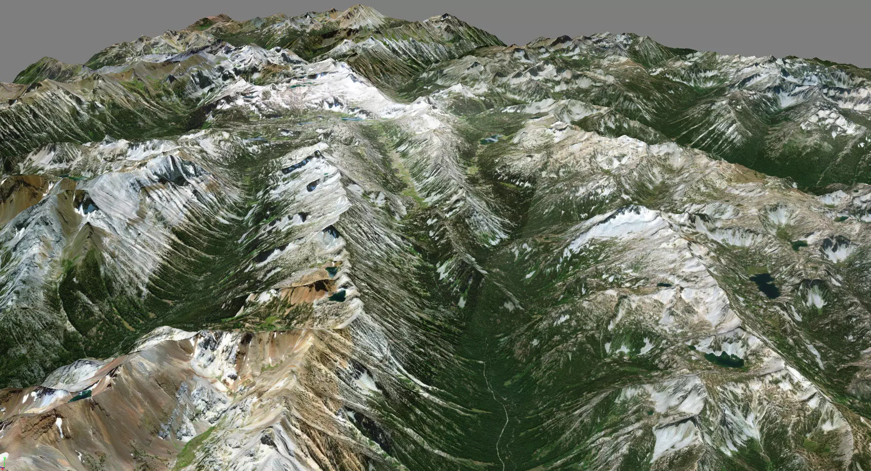 Wallowa Mountains 3D model_0