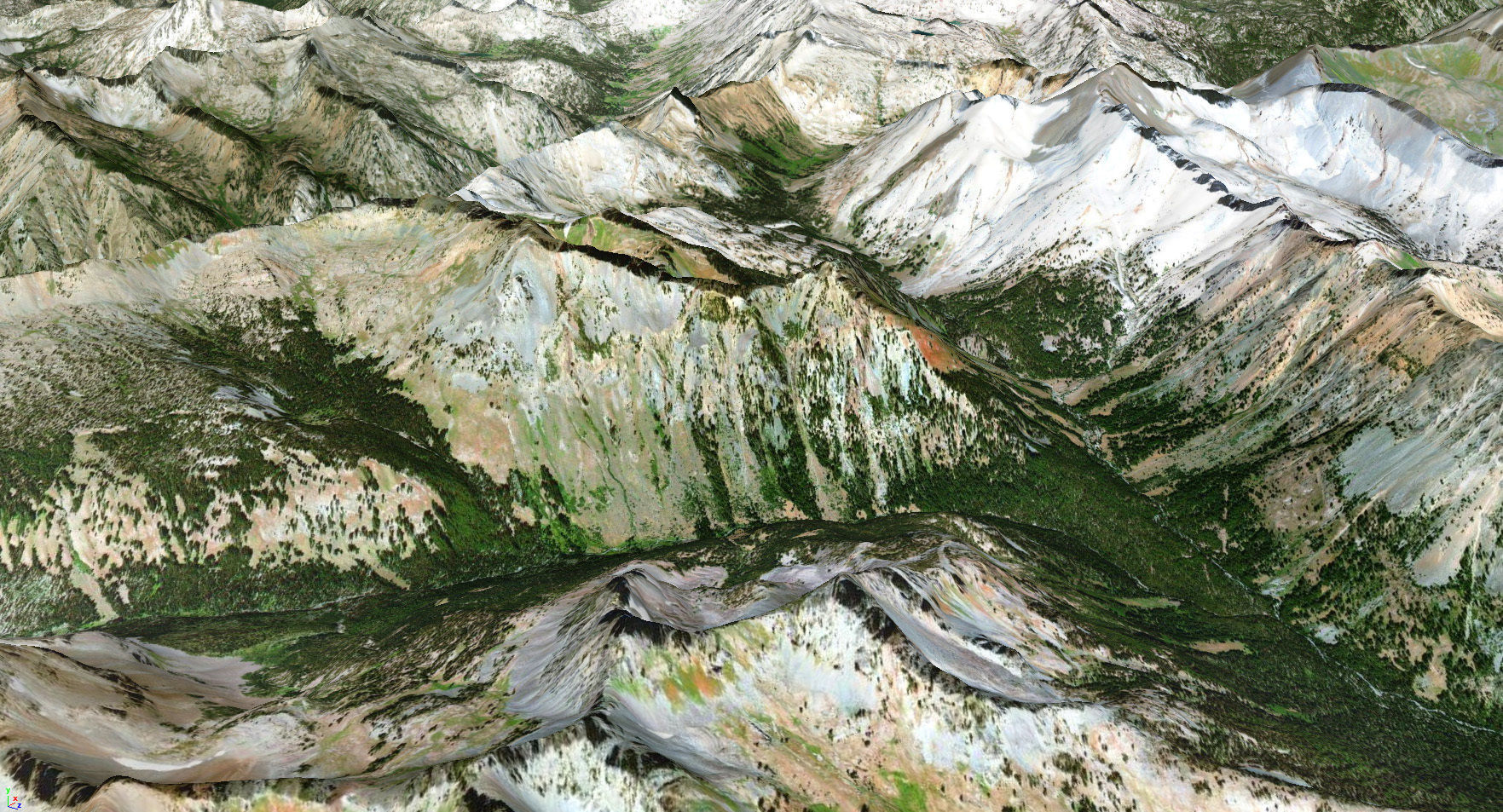 Wallowa Mountains 3D model_2