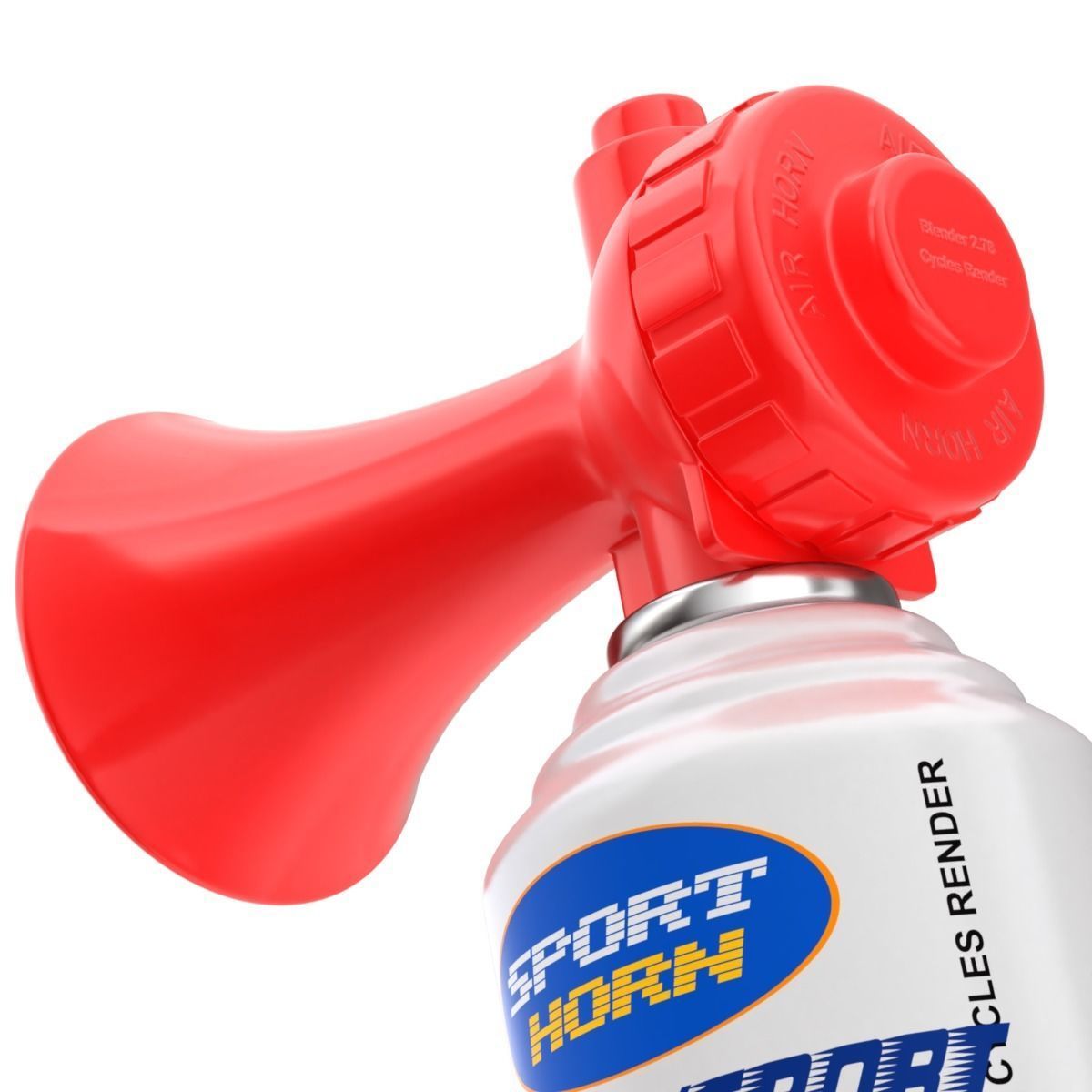 Air Horn 3D model_4