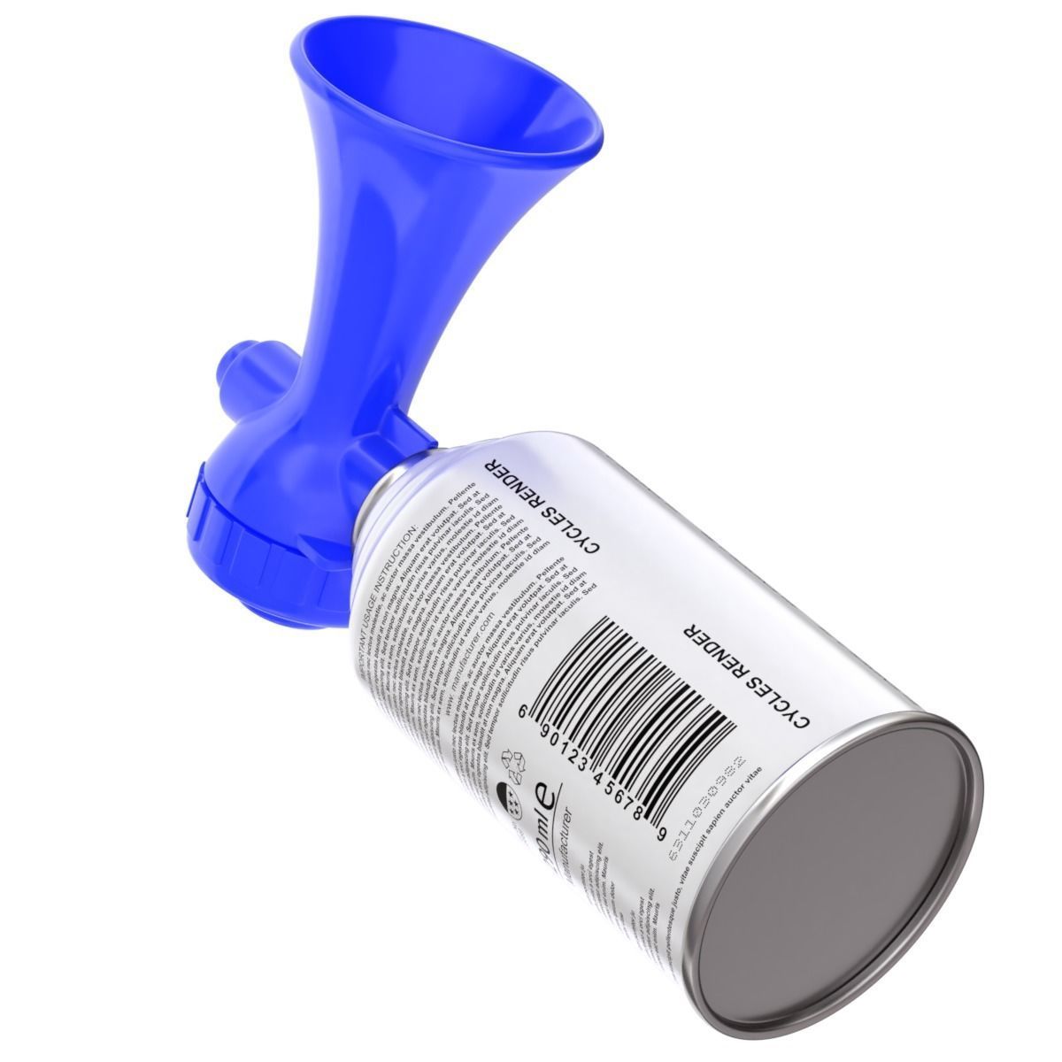 Air Horn 3D model_10