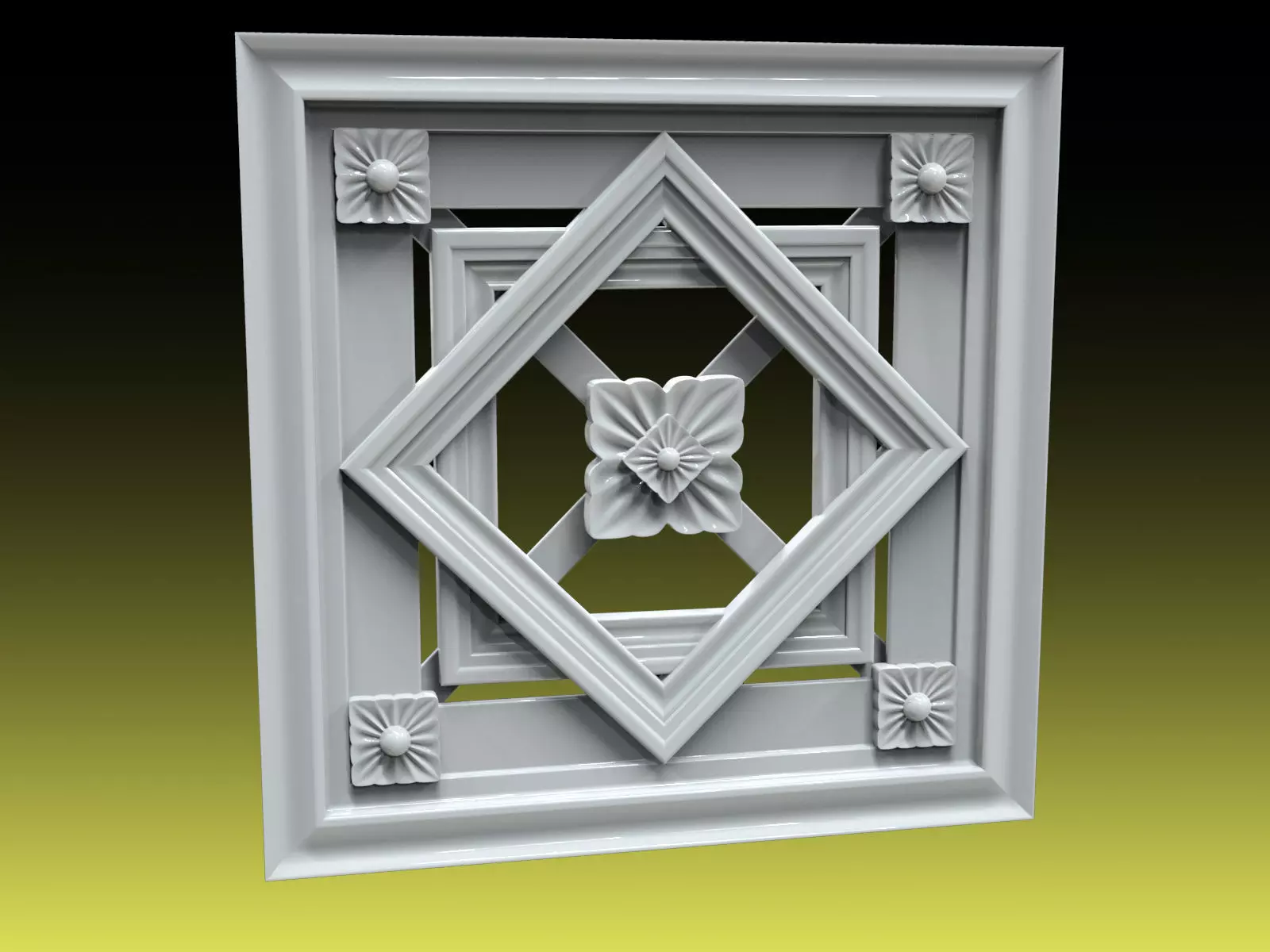 Rosette 035 3D print model_0