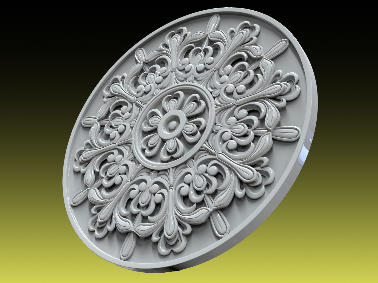 Rosette 042 3D print model_1