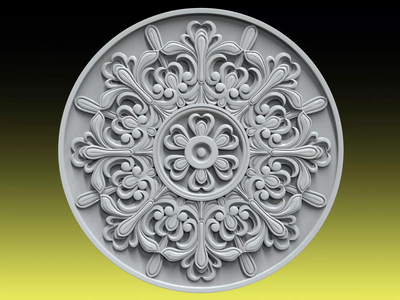 Rosette 042 3D print model_0