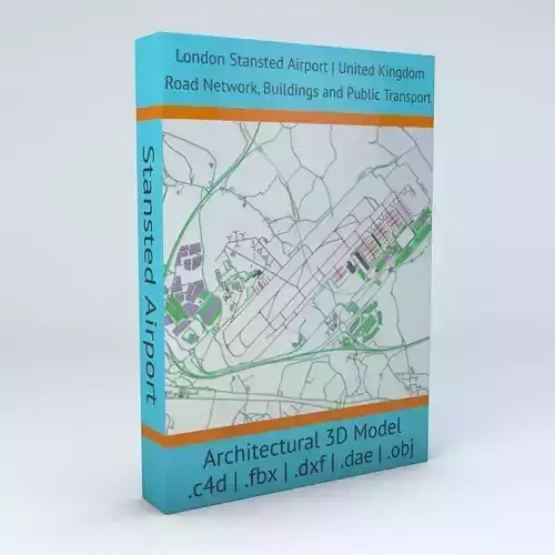 London Stansted STN Airport Roads Buildings and Public Transport