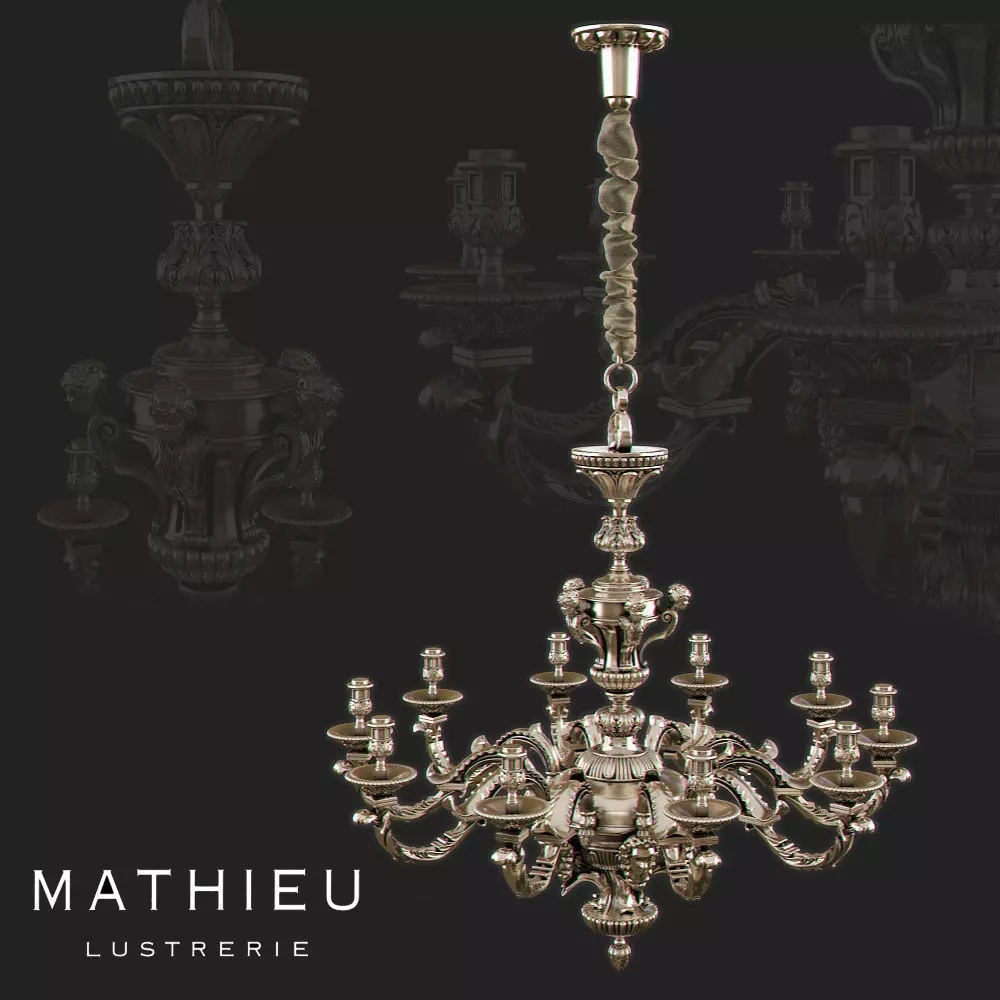 Lustre Mazarin 3D model_0