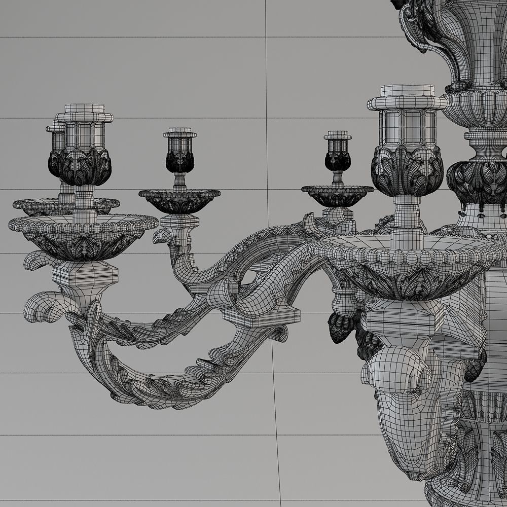 Lustre Mazarin 3D model_8