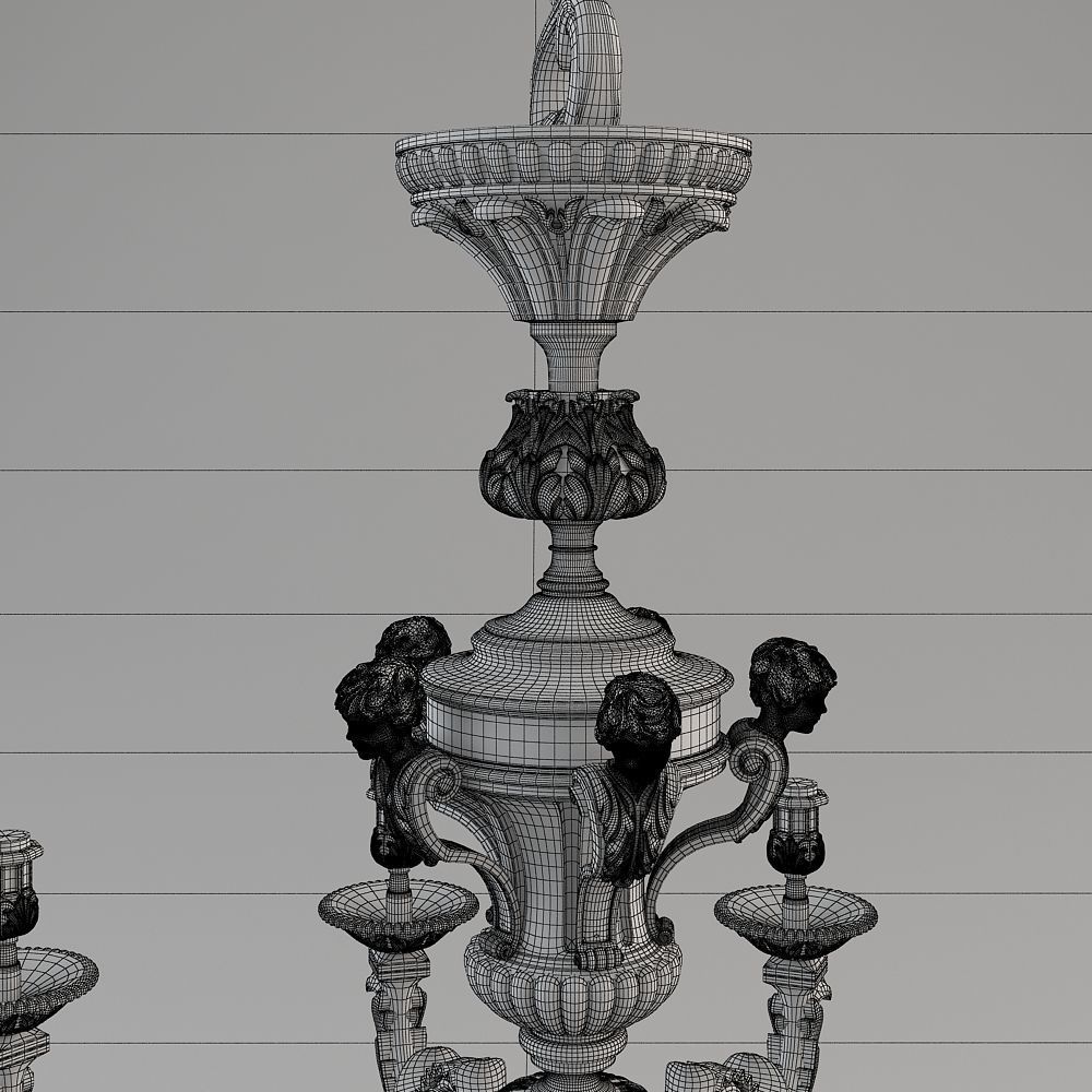 Lustre Mazarin 3D model_5