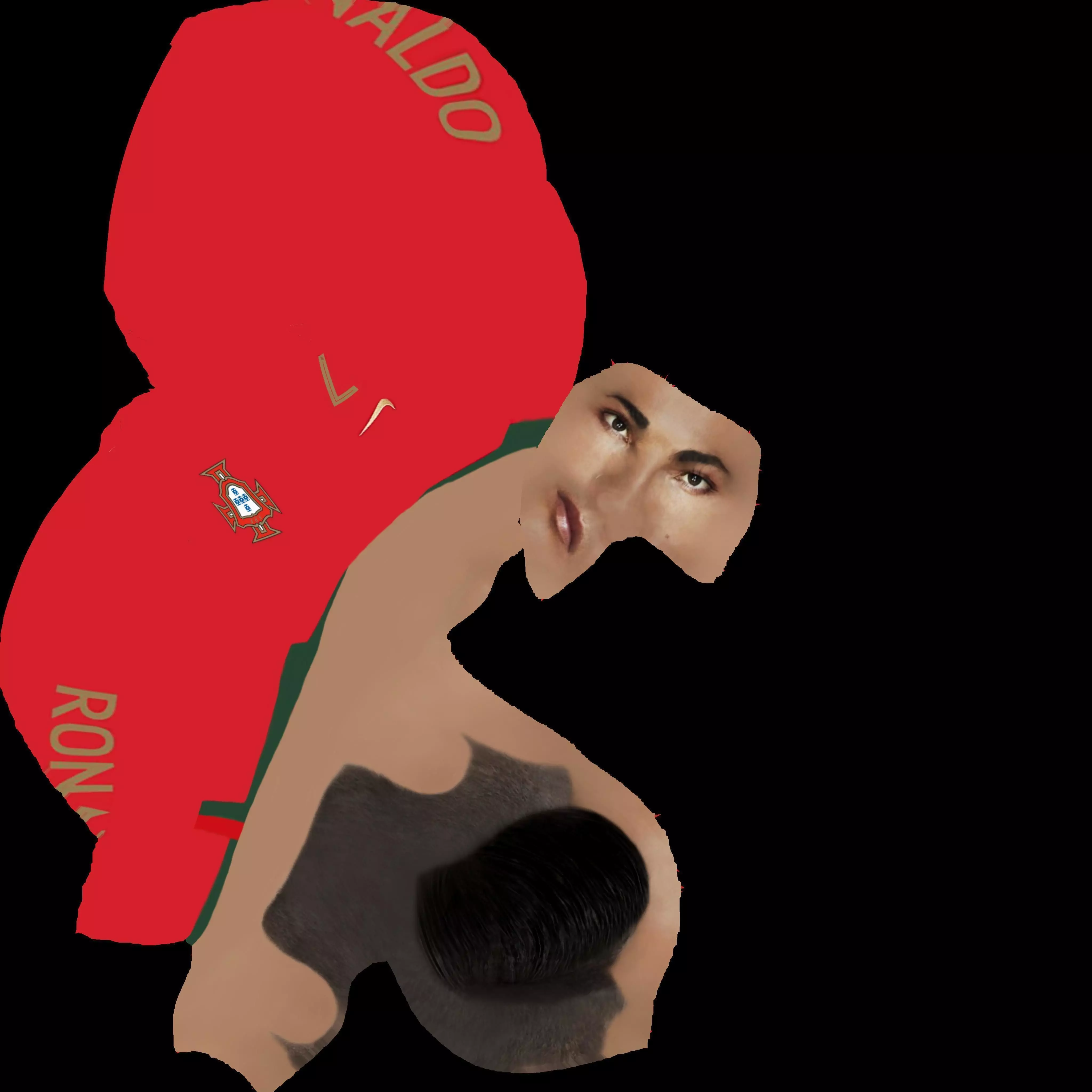 Cristiano Ronaldo bust ready for full color 3D printing 3D print model_1