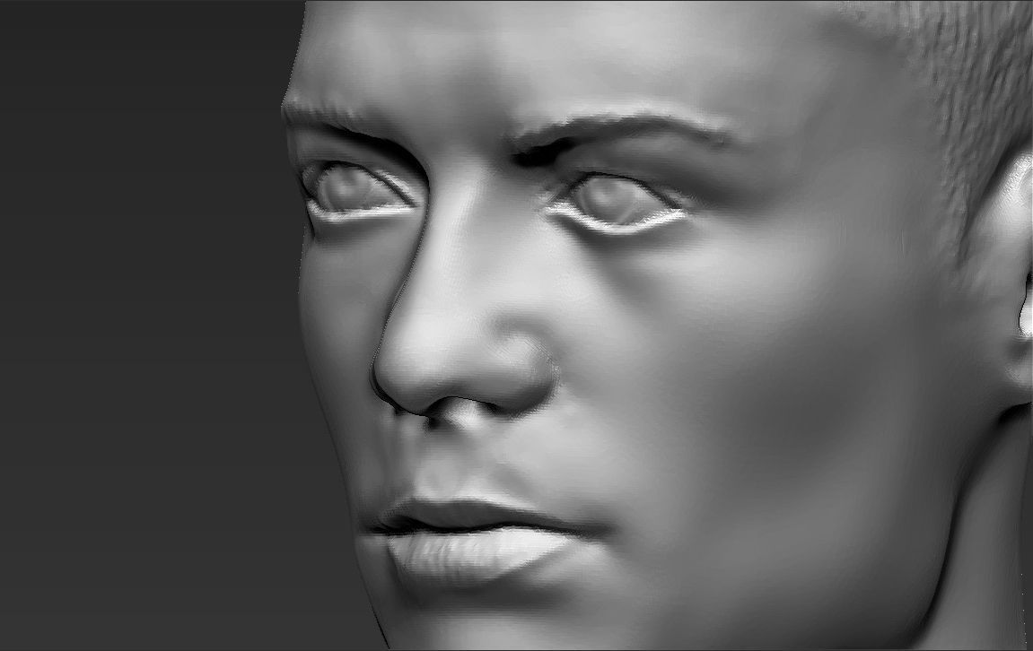 Cristiano Ronaldo bust ready for full color 3D printing 3D print model_51