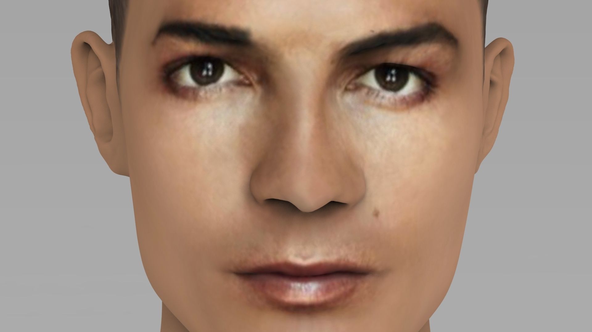 Cristiano Ronaldo bust ready for full color 3D printing 3D print model_19