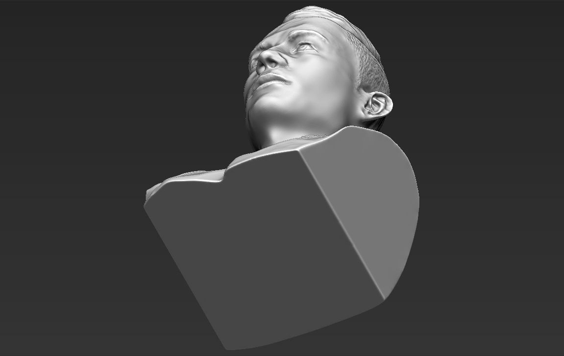 Cristiano Ronaldo bust ready for full color 3D printing 3D print model_46