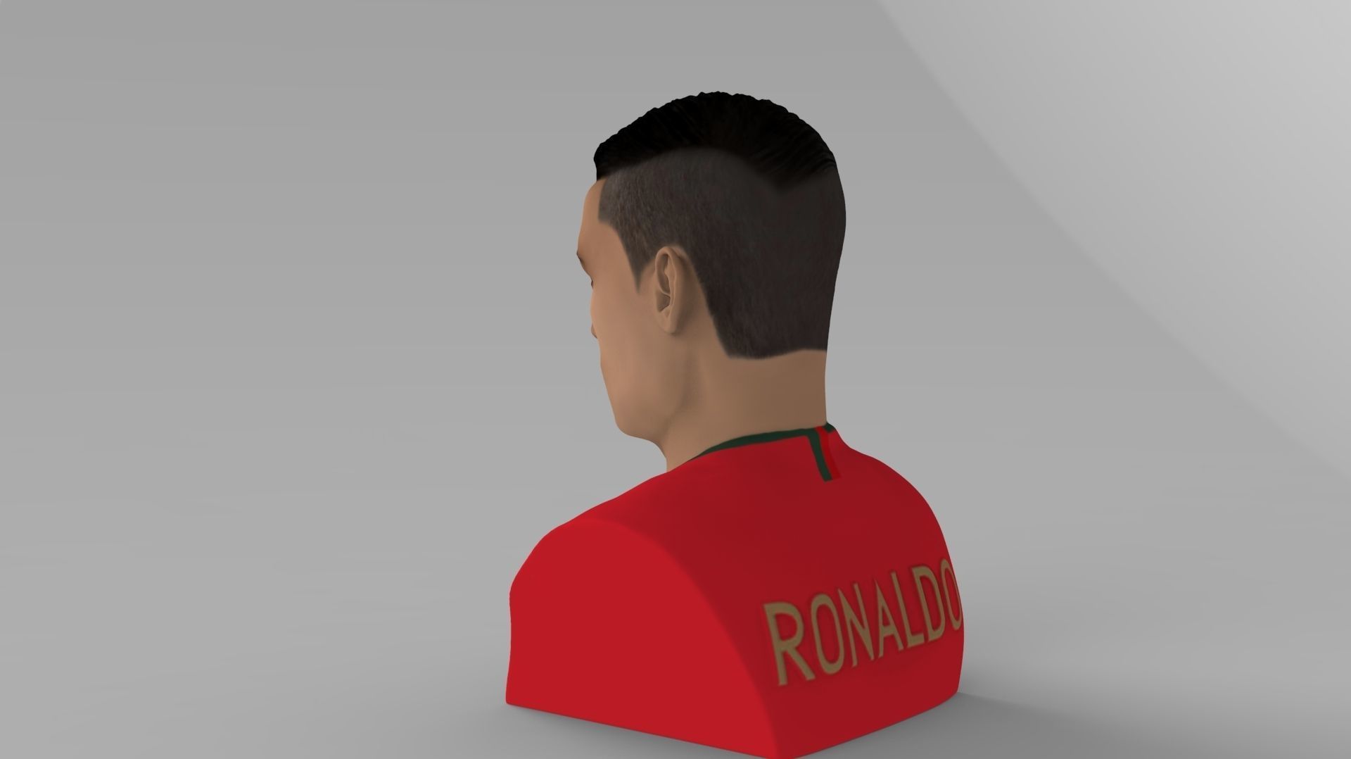 Cristiano Ronaldo bust ready for full color 3D printing 3D print model_7