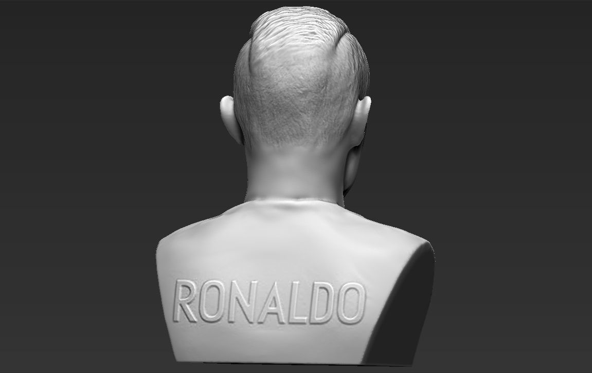 Cristiano Ronaldo bust ready for full color 3D printing 3D print model_34