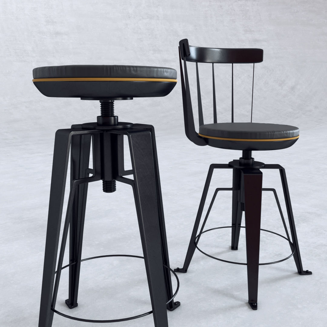 Chair Antelope 3D model_1