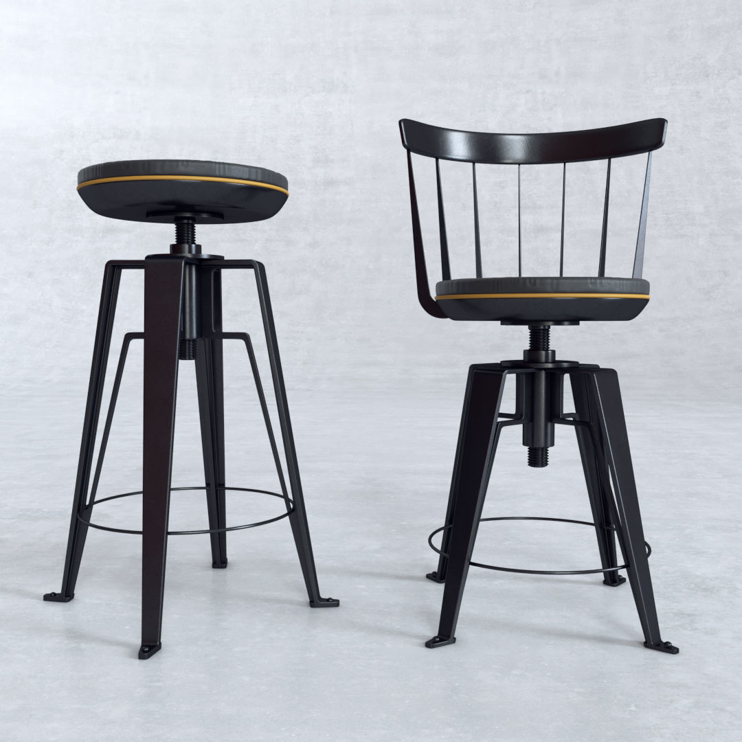 Chair Antelope 3D model_2