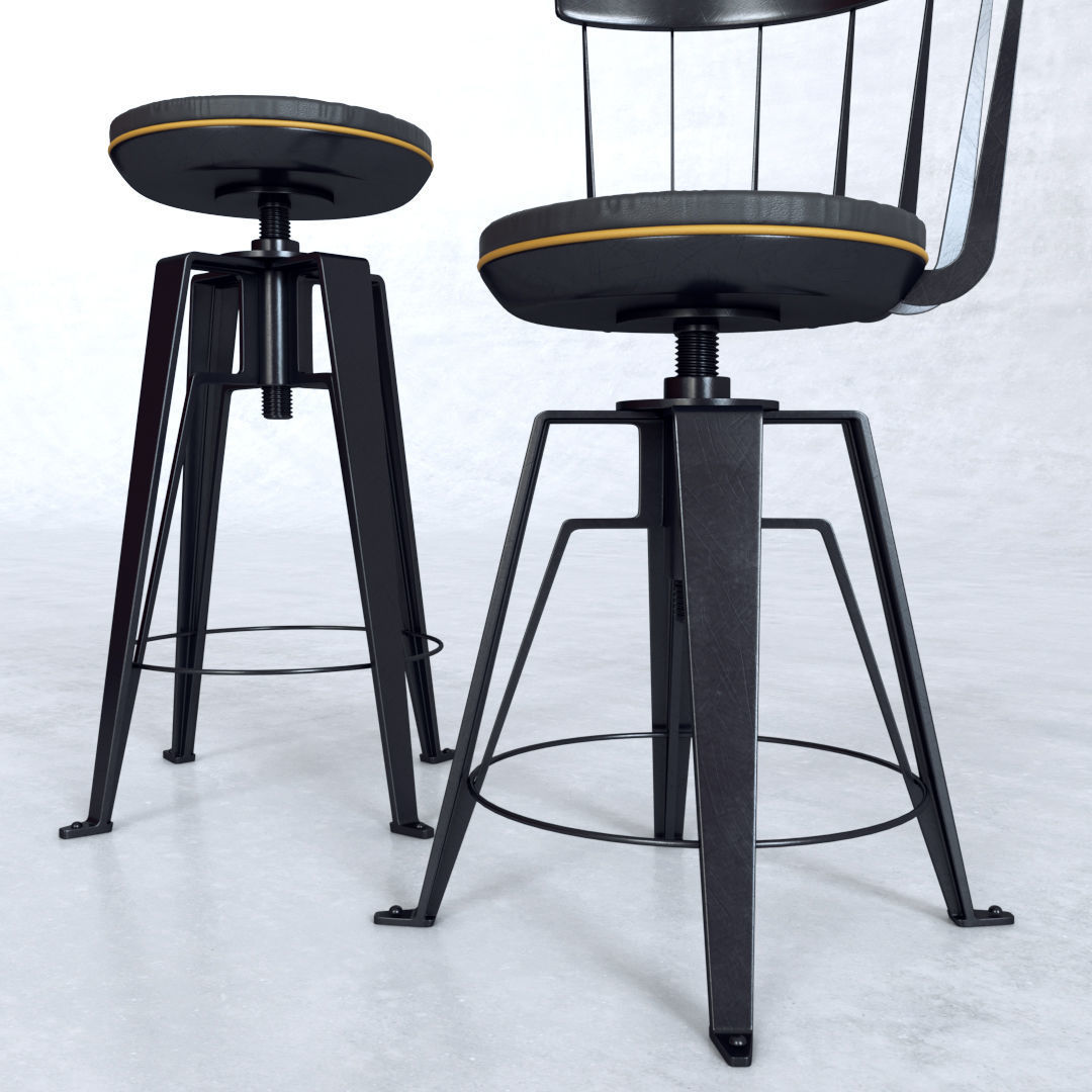 Chair Antelope 3D model_3