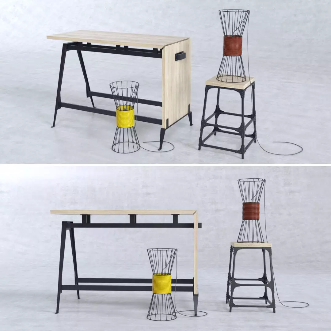 Bar High Horse 3D model_0