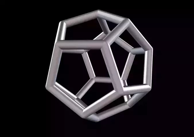 010 Mathart - Platonic Solids - Dodecahedron 01 - 10 cm  3D print model