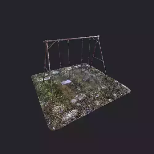 Old Swing pbr Low-poly 3D model