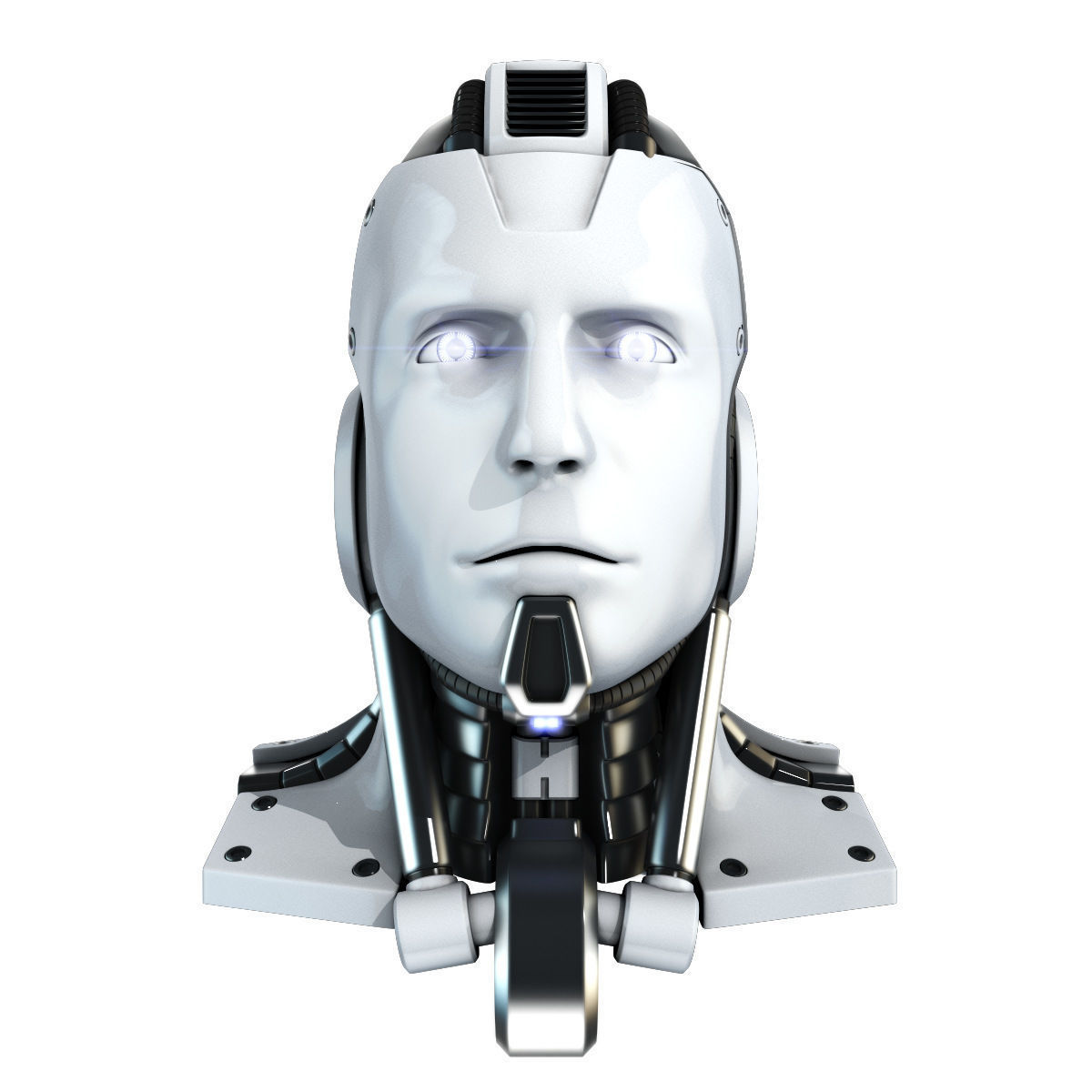 Head cyborg 3d model 3D model_1