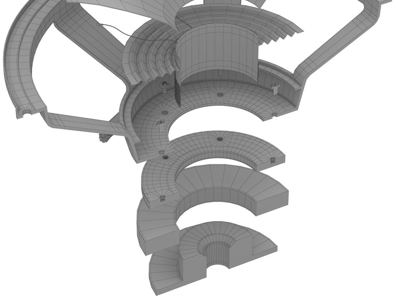 Speaker Cross Section 3D model_21