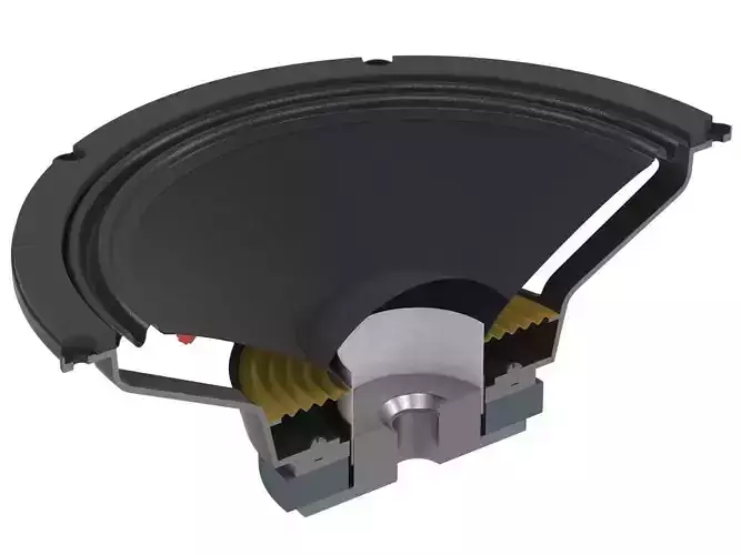 Speaker Cross Section 3D model