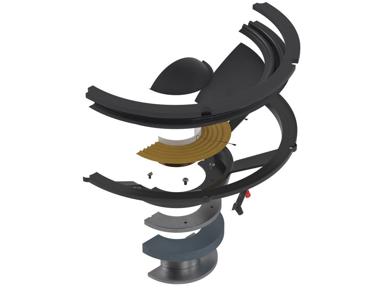 Speaker Cross Section 3D model_8