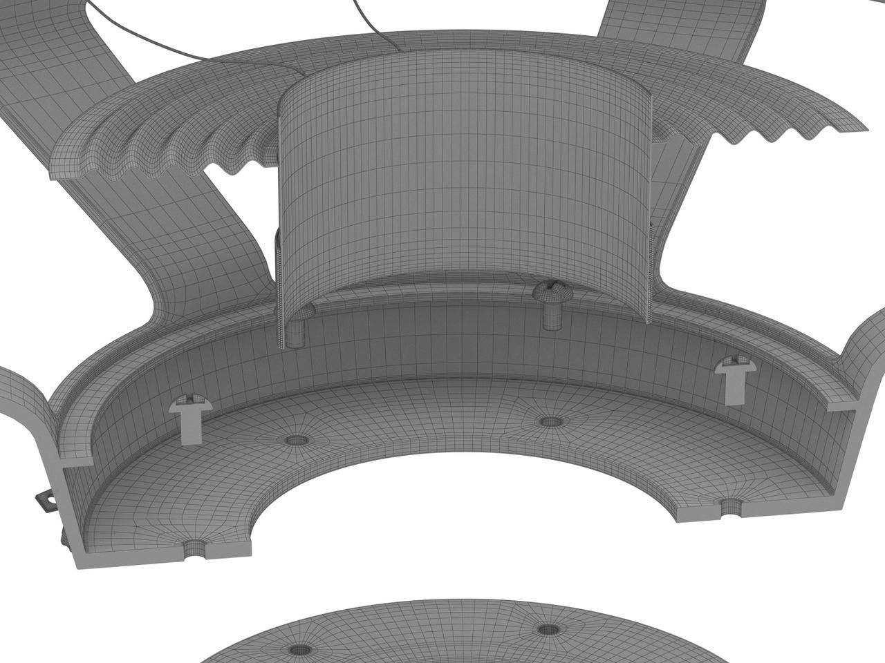 Speaker Cross Section 3D model_17