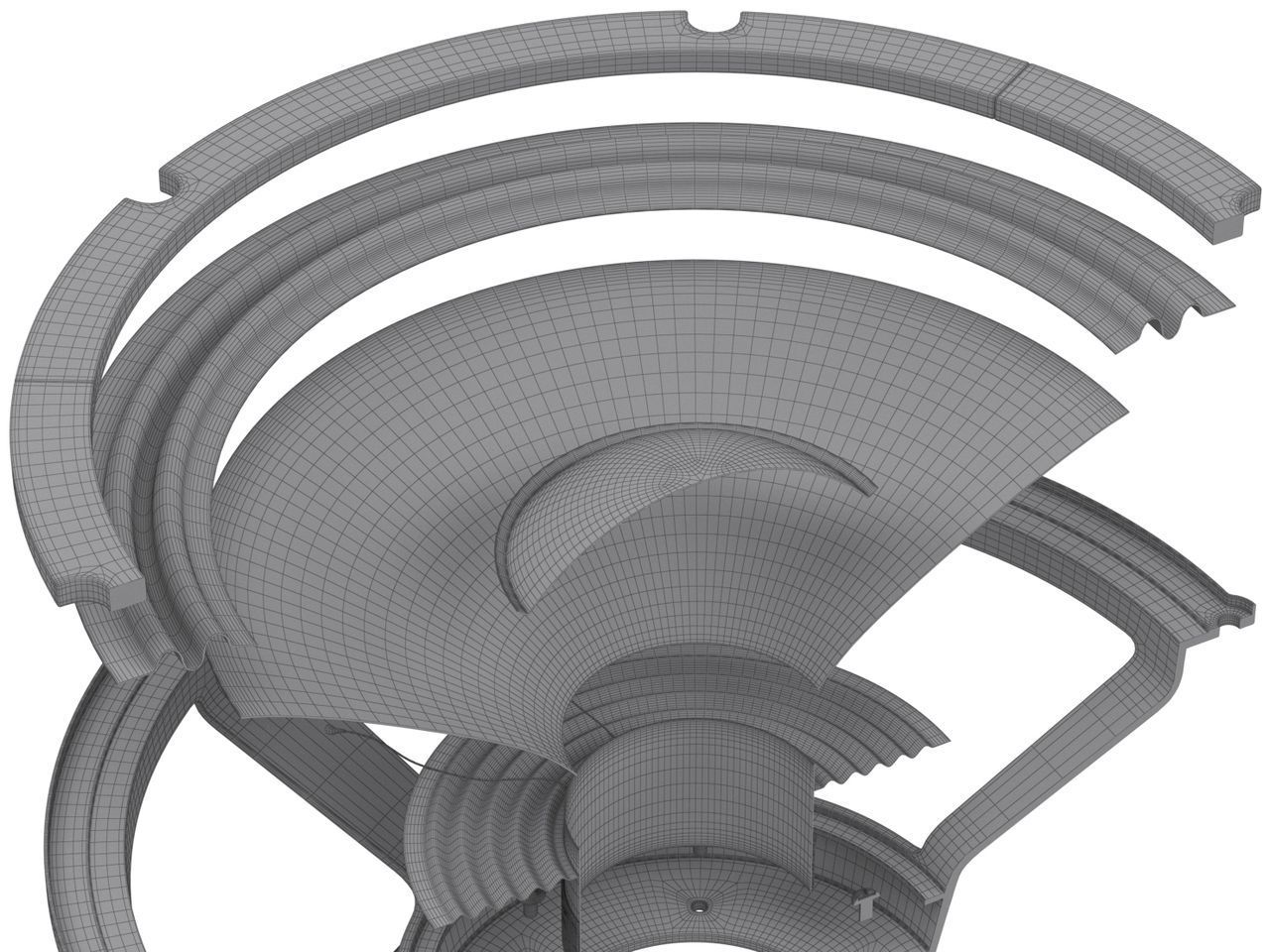 Speaker Cross Section 3D model_13