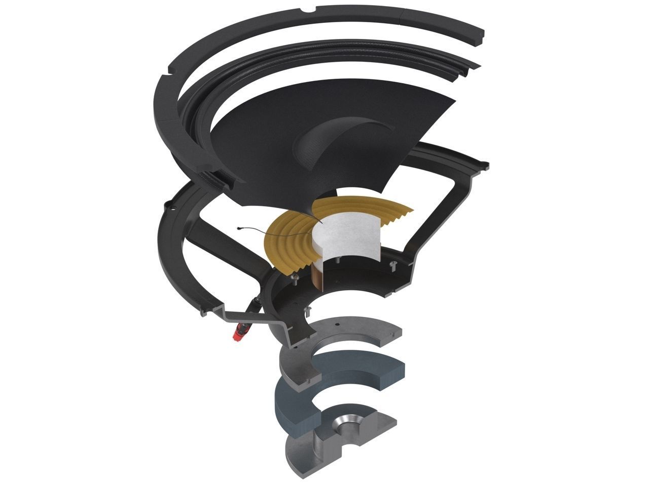 Speaker Cross Section 3D model_7