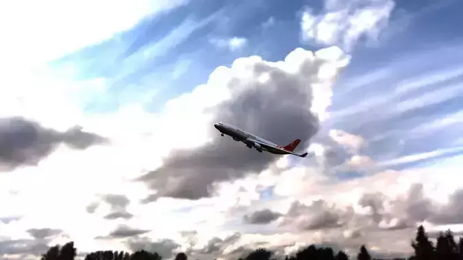 Airbus A330  Low-poly 3D model