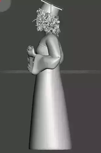 graduate woman in graduation gown