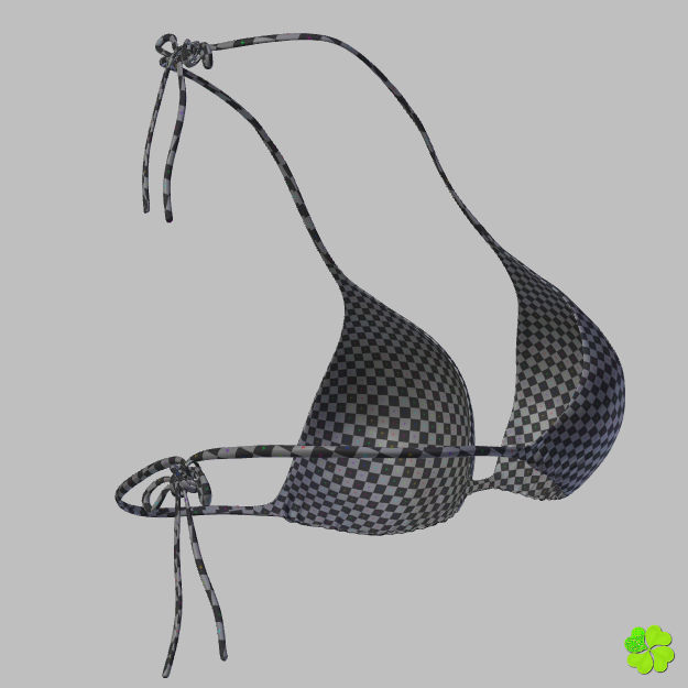 Bikini low poly woman Low-poly 3D model_46